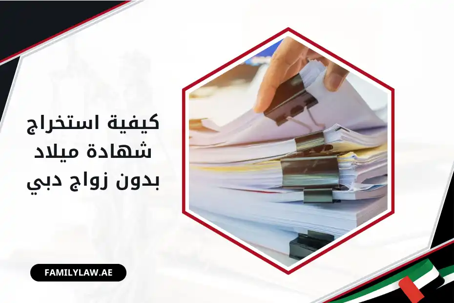 كيفية استخراج شهادة ميلاد بدون زواج دبي