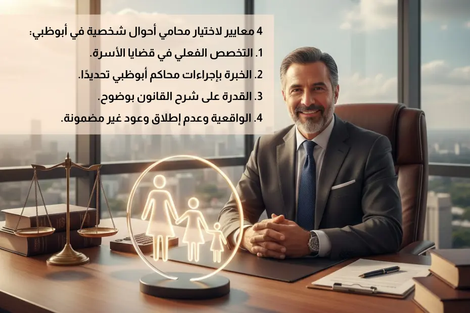 محامي احوال شخصية أبوظبي